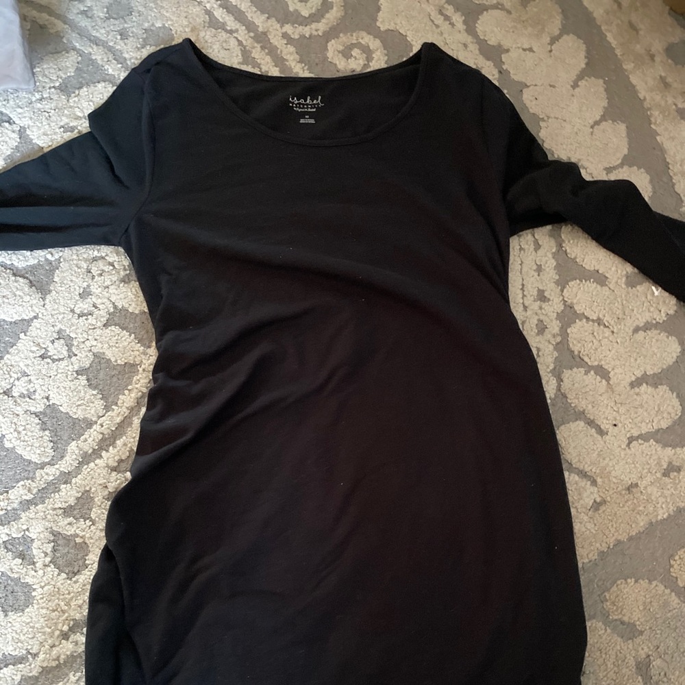 Like new mid calf black maternity dress